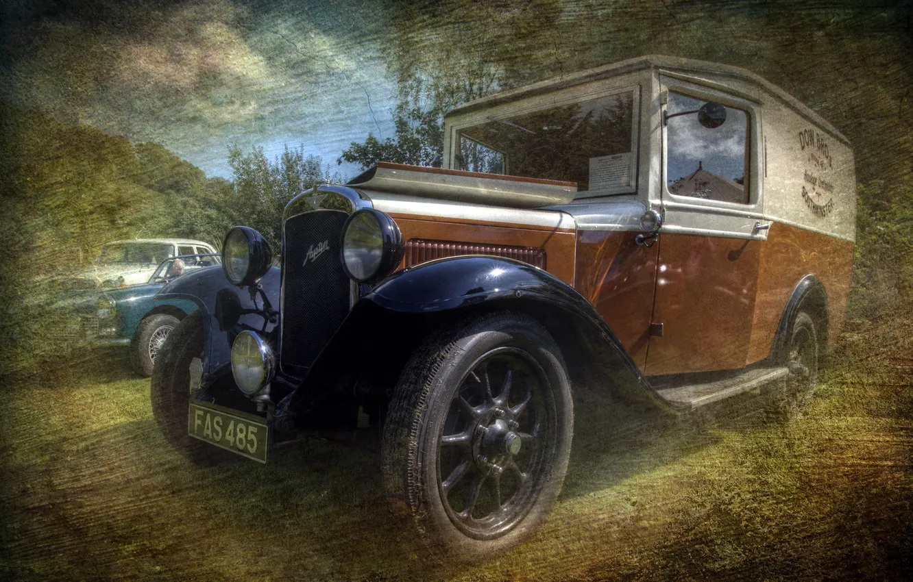 Photo wallpaper machine, style, background, Austin Van 4