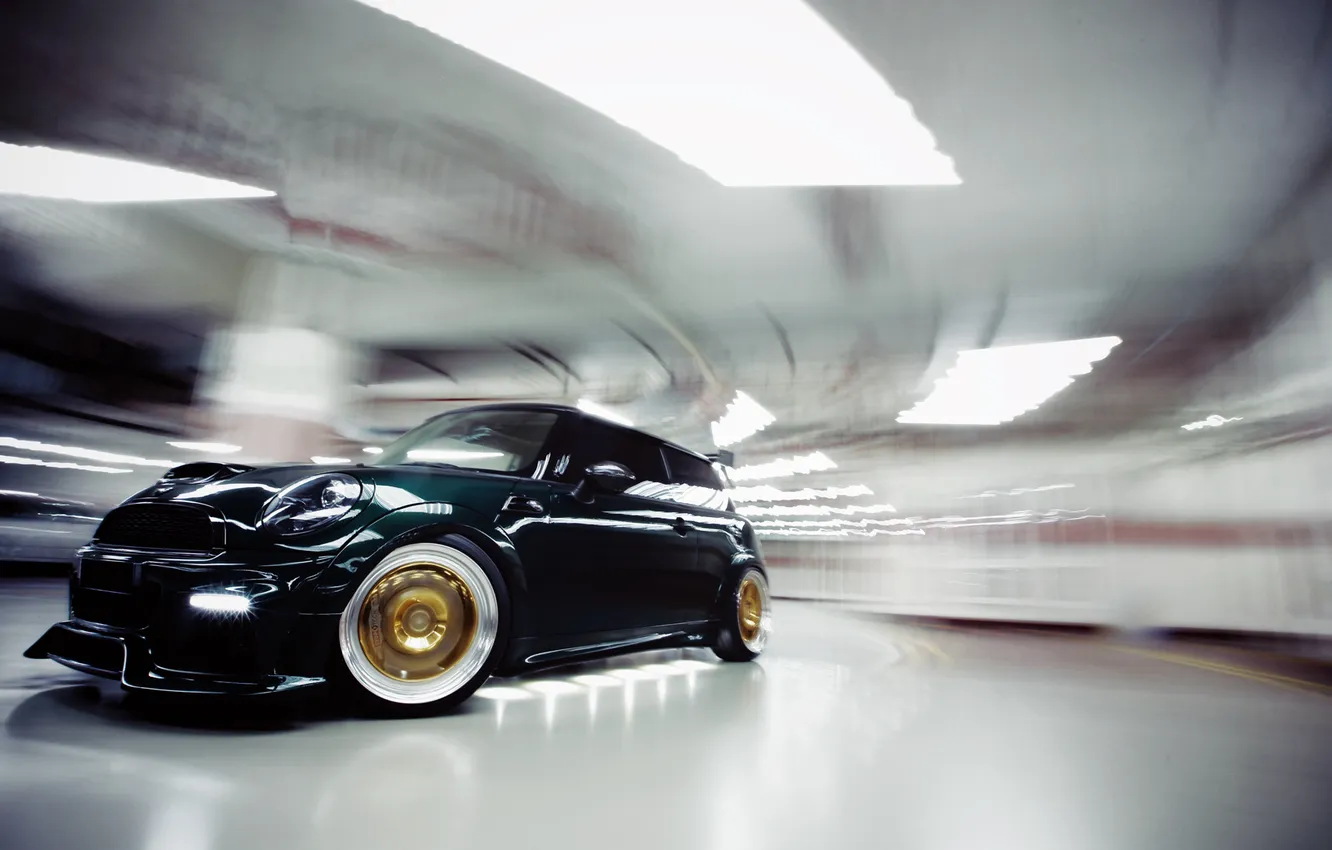 Photo wallpaper movement, Mini, Cooper, mini, Cooper