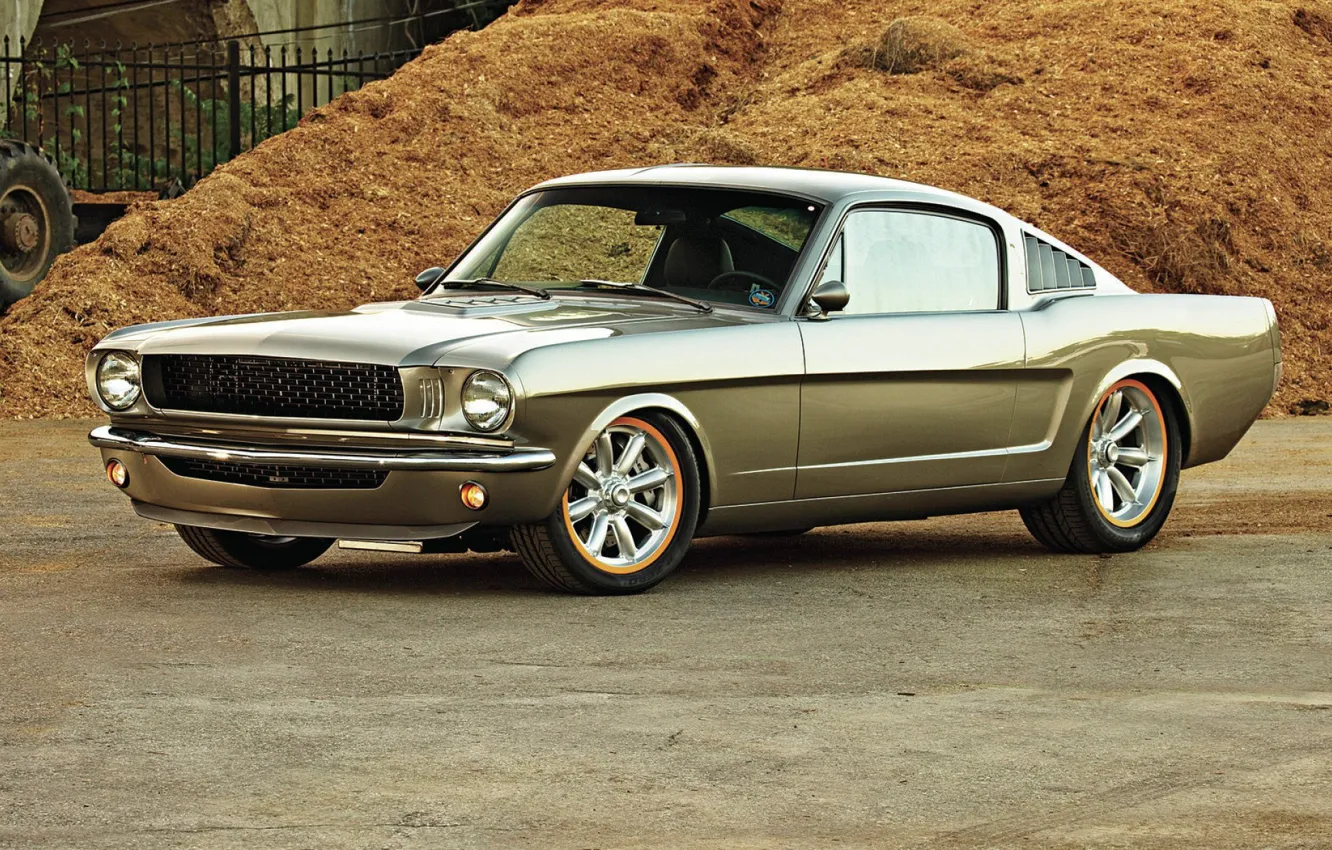 Photo wallpaper Ford Mustang, 1966, Muscle car