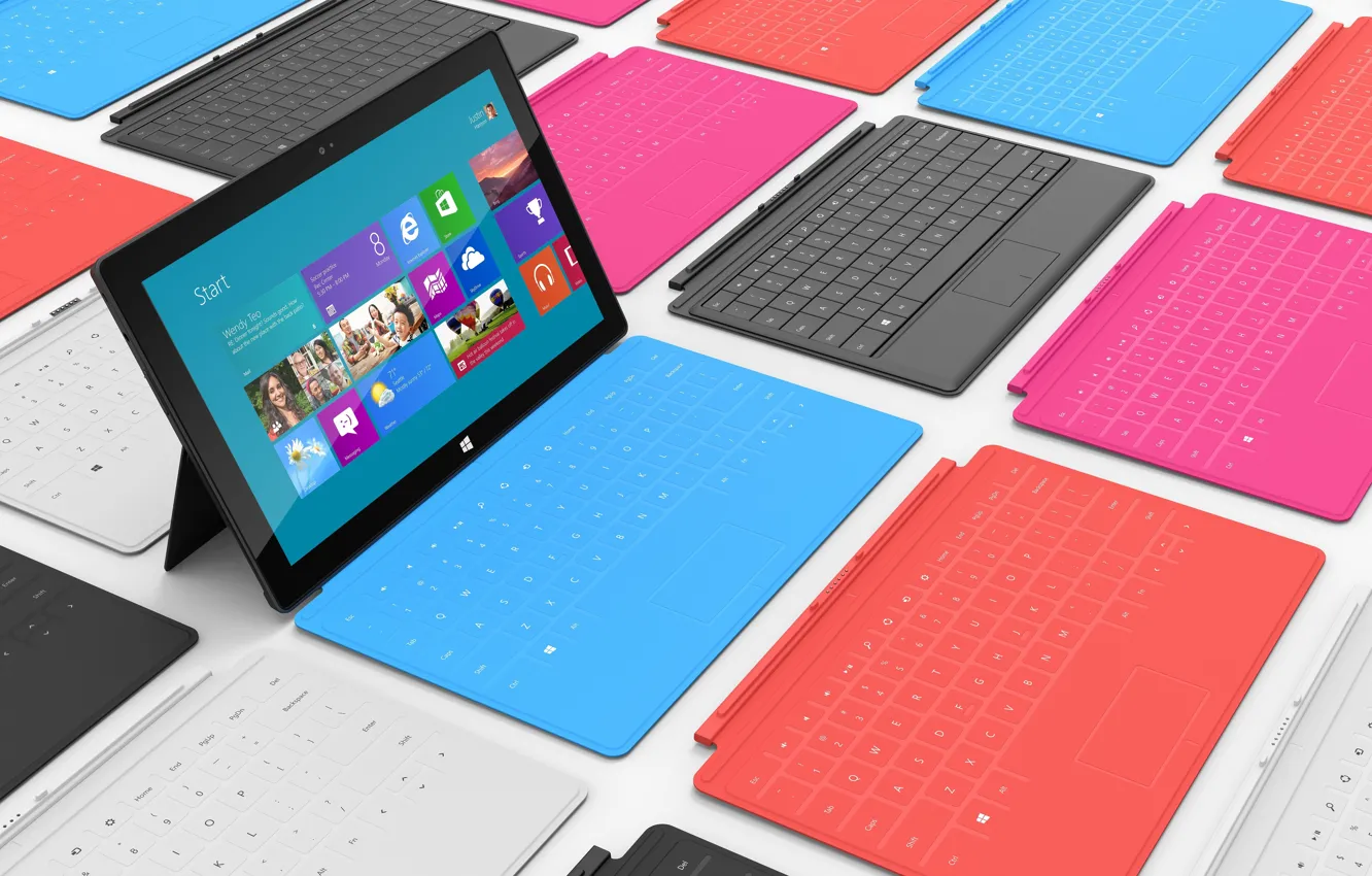 Photo wallpaper keyboard, microsoft, tablet, windows 8, surface