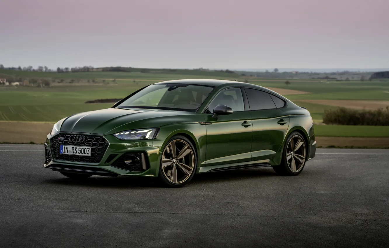 Photo wallpaper asphalt, Audi, RS 5, 2020, Sportback, RS5 Sportback