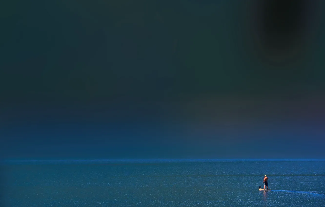 Photo wallpaper sea, nature, people