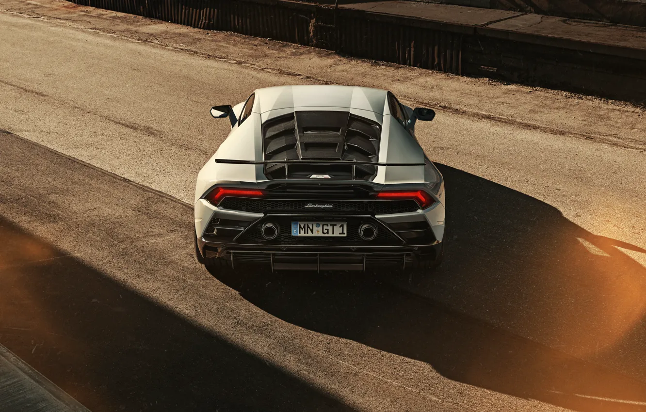 Photo wallpaper Lamborghini, Rear, Huracan, Novitec Lamborghini Huracan EVO