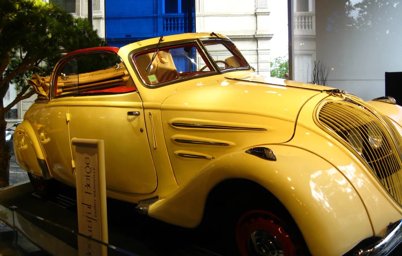 Photo wallpaper machine, auto, Paris, Peugeot