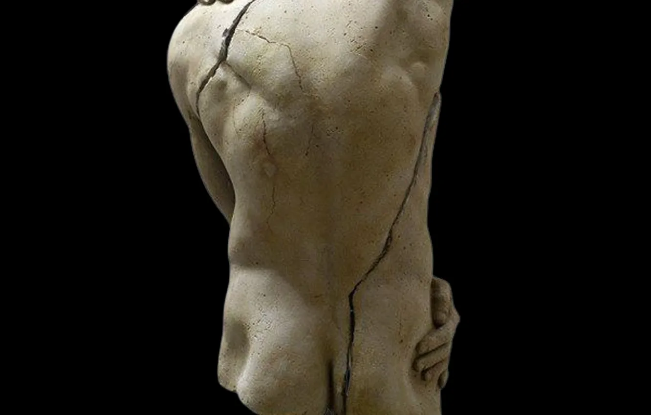 Photo wallpaper art, man, body, decoration, sculpture