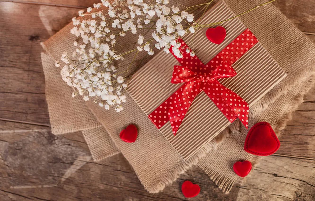 Photo wallpaper love, gift, romance, heart, love, heart, romantic, Valentine's Day