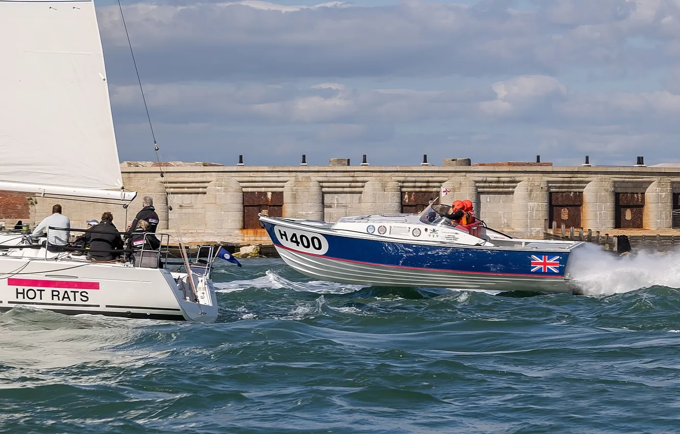 Photo wallpaper race, boat, speed