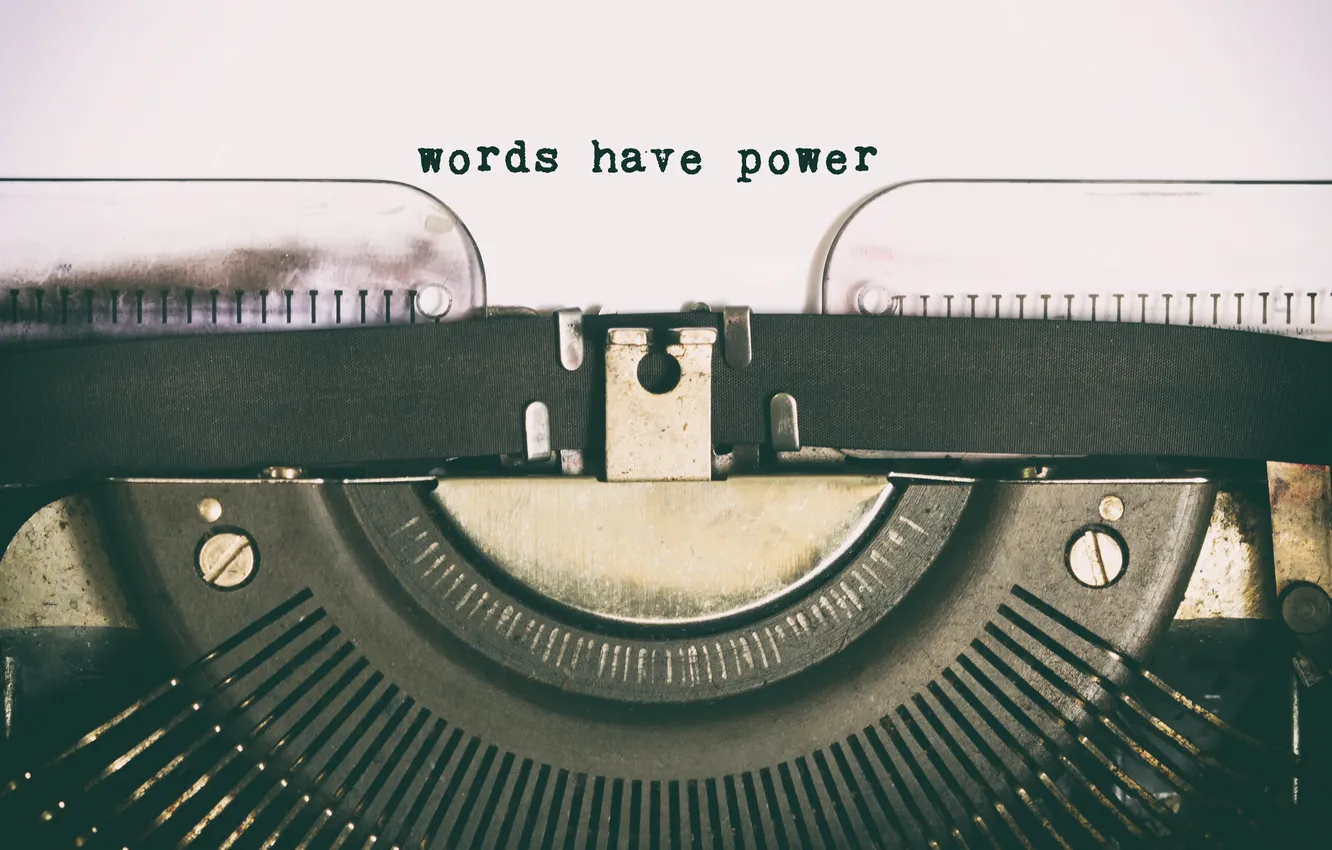 Photo wallpaper phrase, quote, typewriter