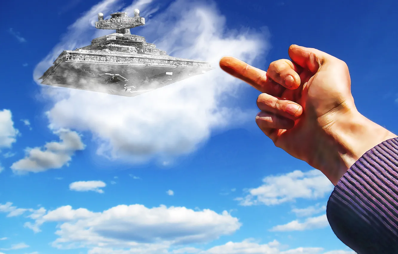 Photo wallpaper the sky, FAK, Star Wars, fuck, Star wars, sky, Star Destroyer, Star destroyer