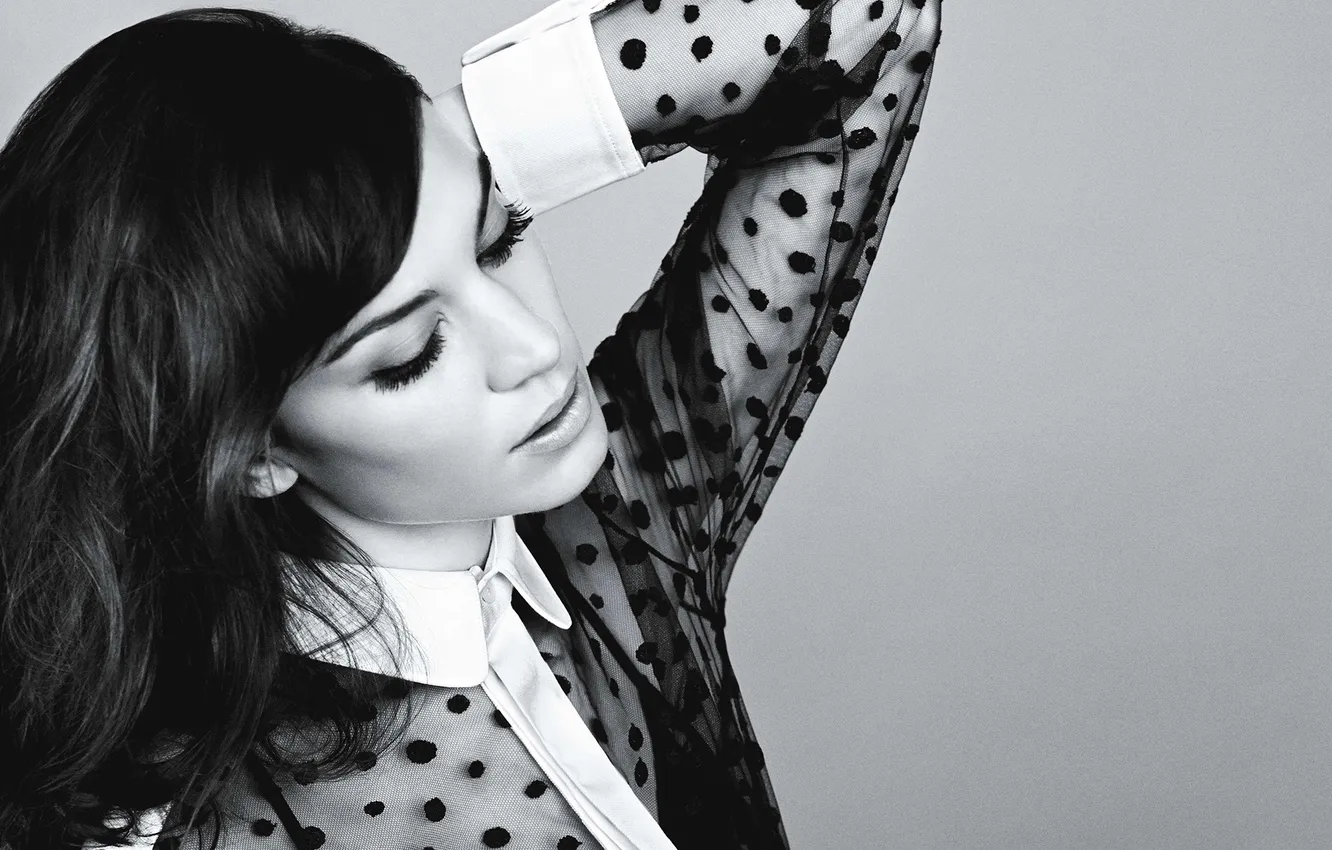 Photo wallpaper makeup, brunette, Alexa Chung