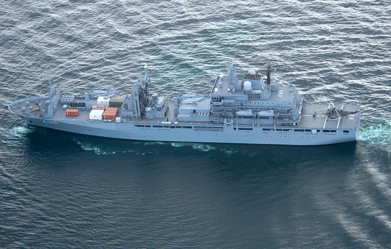 Photo wallpaper The German Navy, the supply ship, FGS Berlin