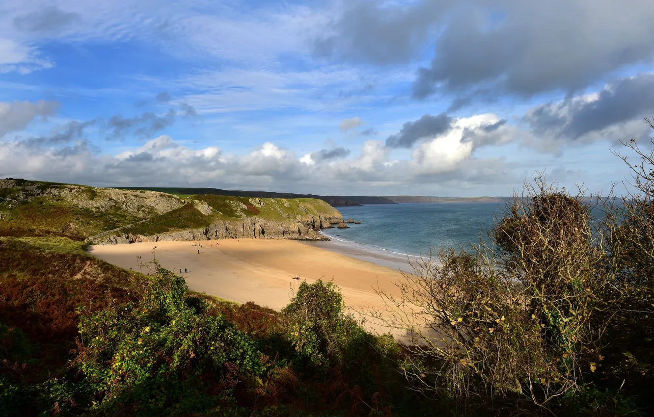 Photo wallpaper sand, beach, landscape, nature, coast
