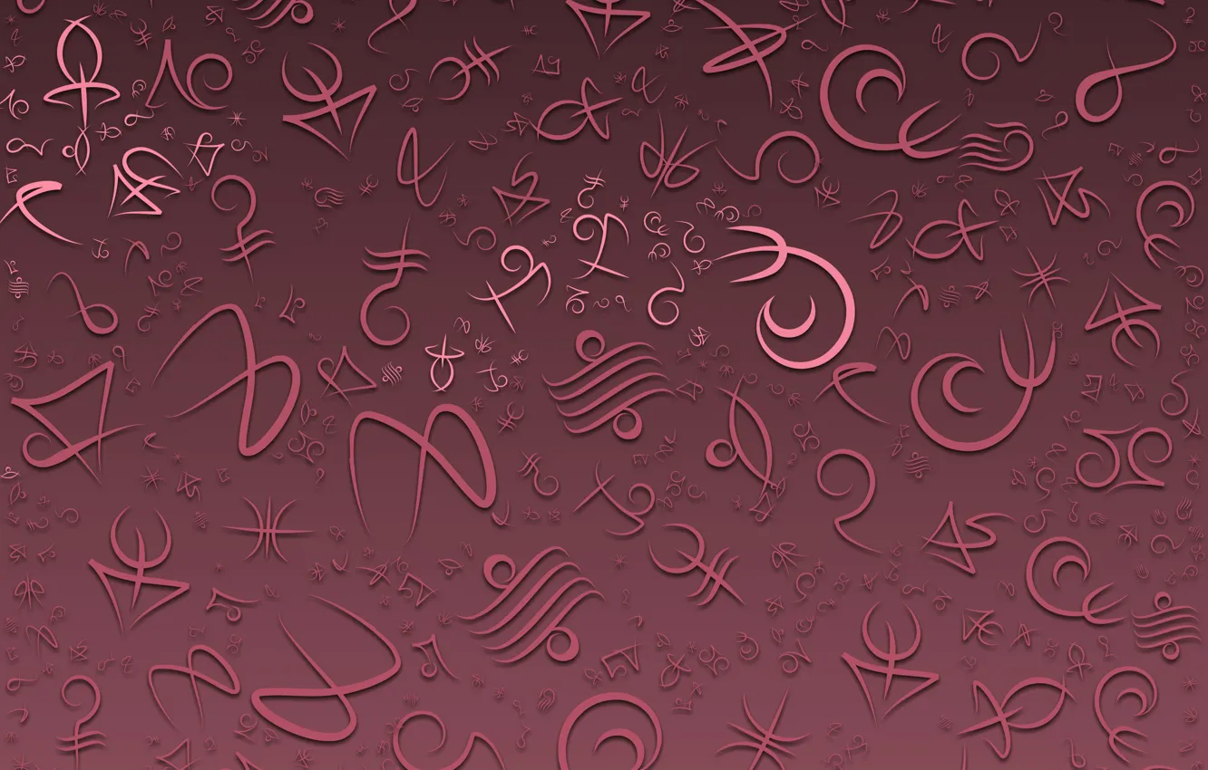 Photo wallpaper Wallpaper, texture, the signs of the zodiac