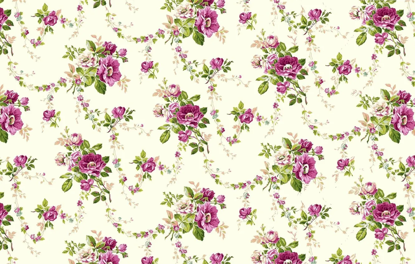 Photo wallpaper flowers, background, texture, art