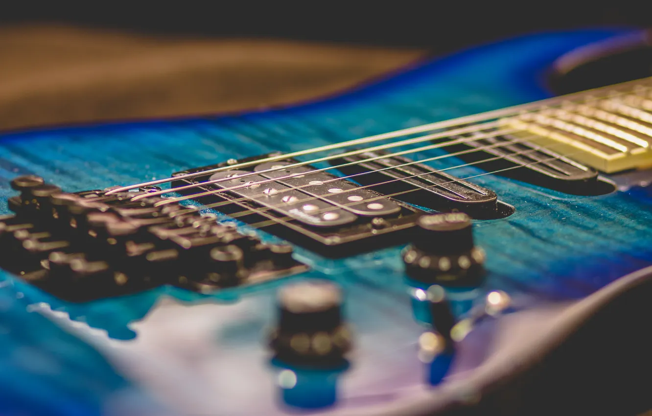 Photo wallpaper music, background, guitar, strings