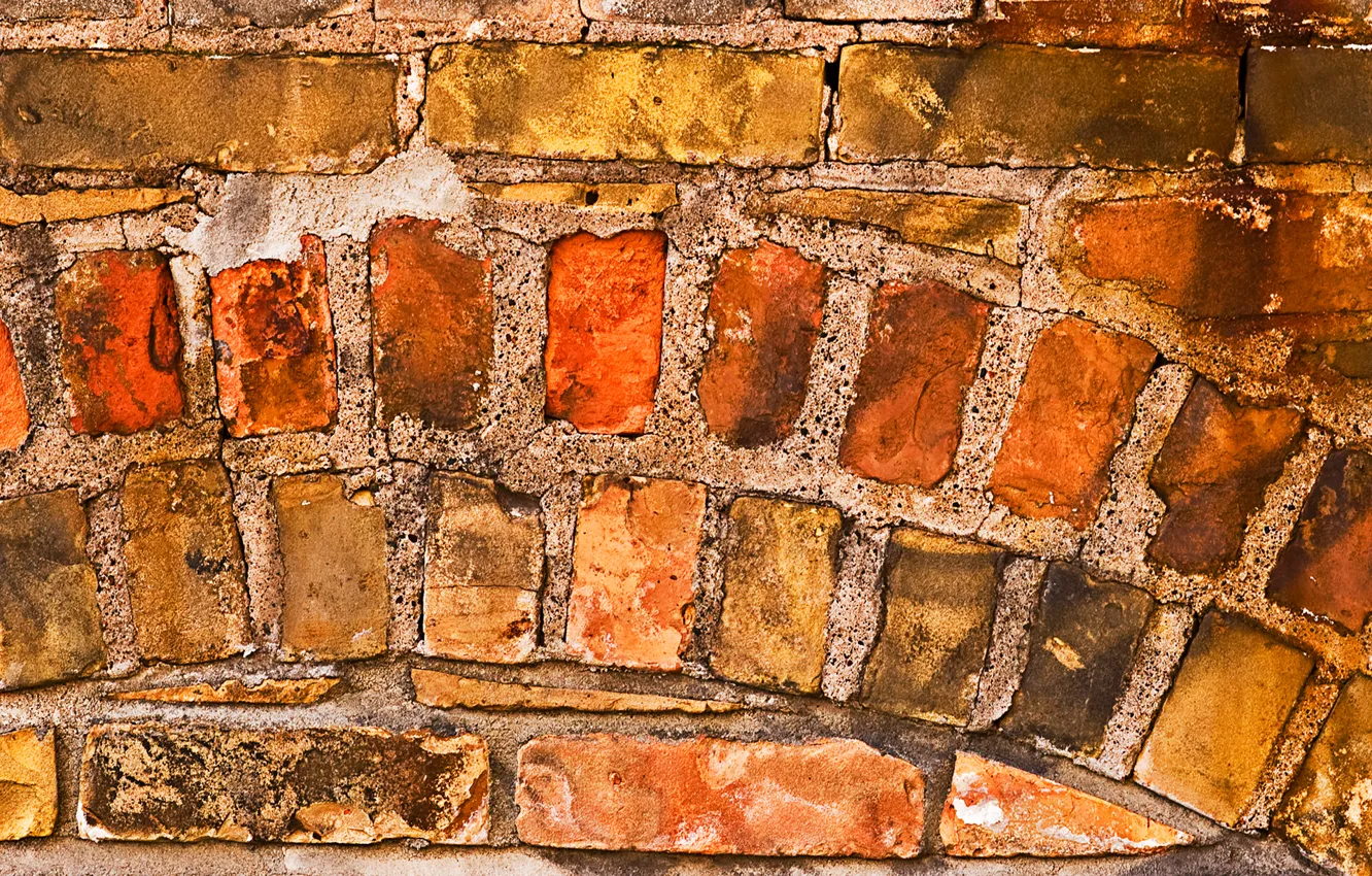 Photo wallpaper wall, brick, masonry