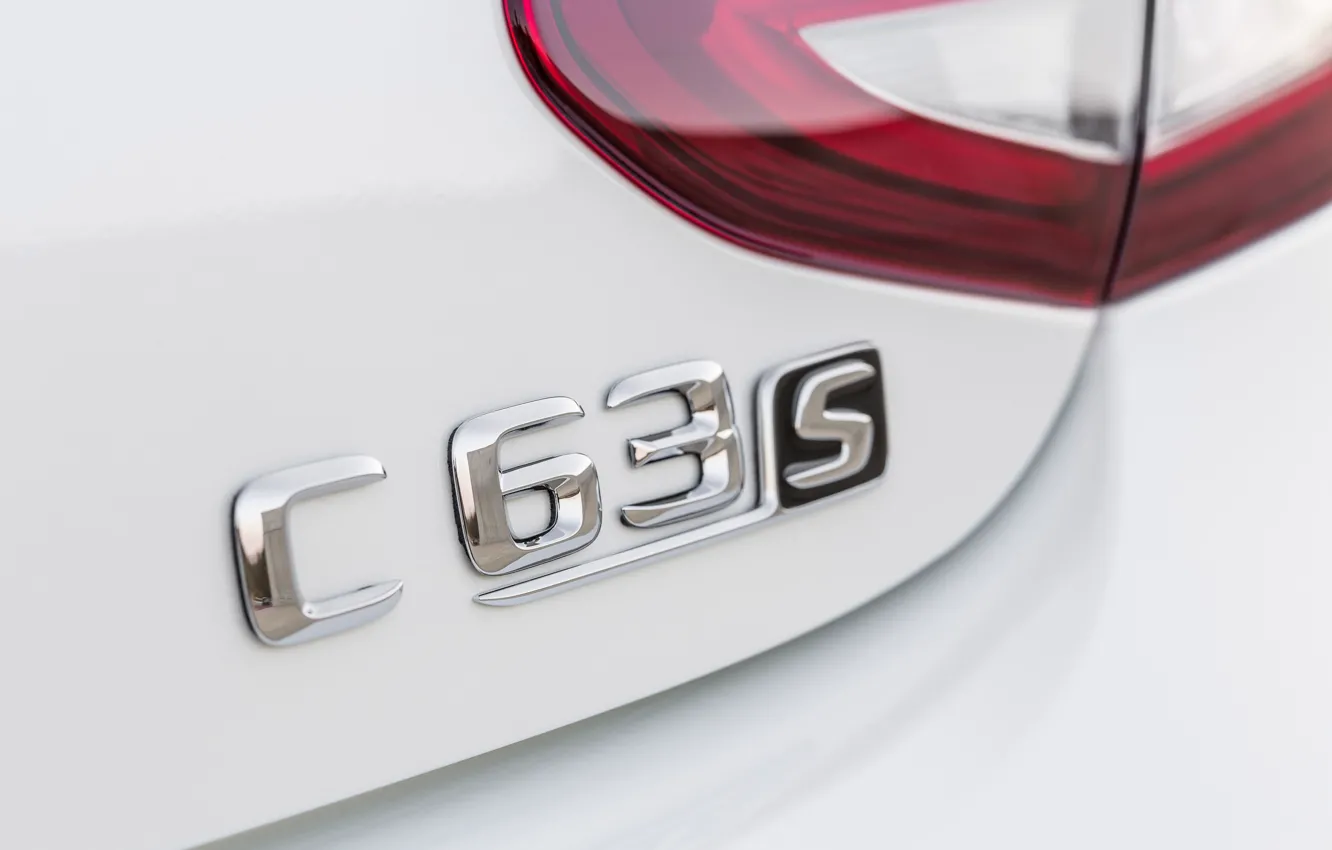 Photo wallpaper Logo, Mercedes, Coupe, C63 AMG S