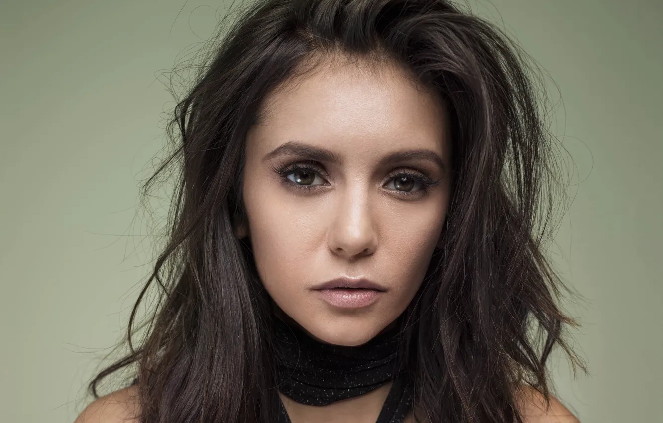 Photo wallpaper look, portrait, makeup, actress, Nina Dobrev, Nina Dobrev, hair