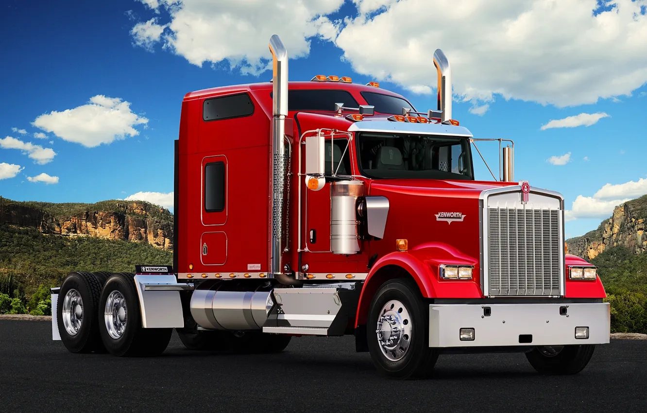 Photo wallpaper truck, cabin, W900L, Kenworth, Kenworth