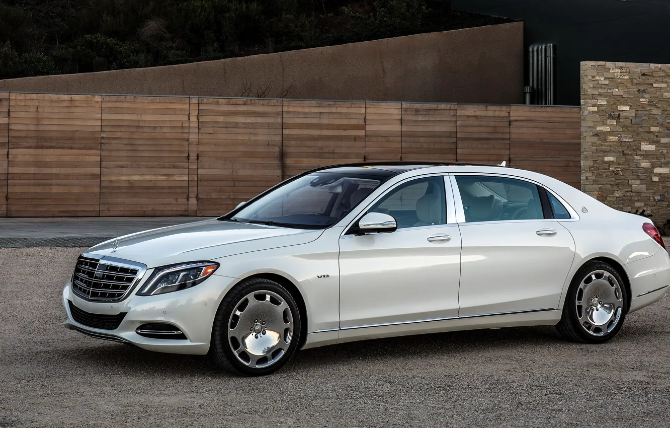Photo wallpaper Mercedes, Maybach, Mercedes, Maybach, US-spec, X222, 2015, S 600