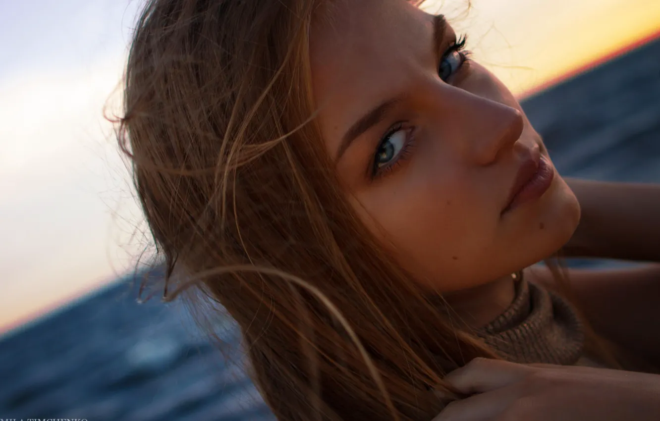 Photo wallpaper summer, look, girl, hair, blonde