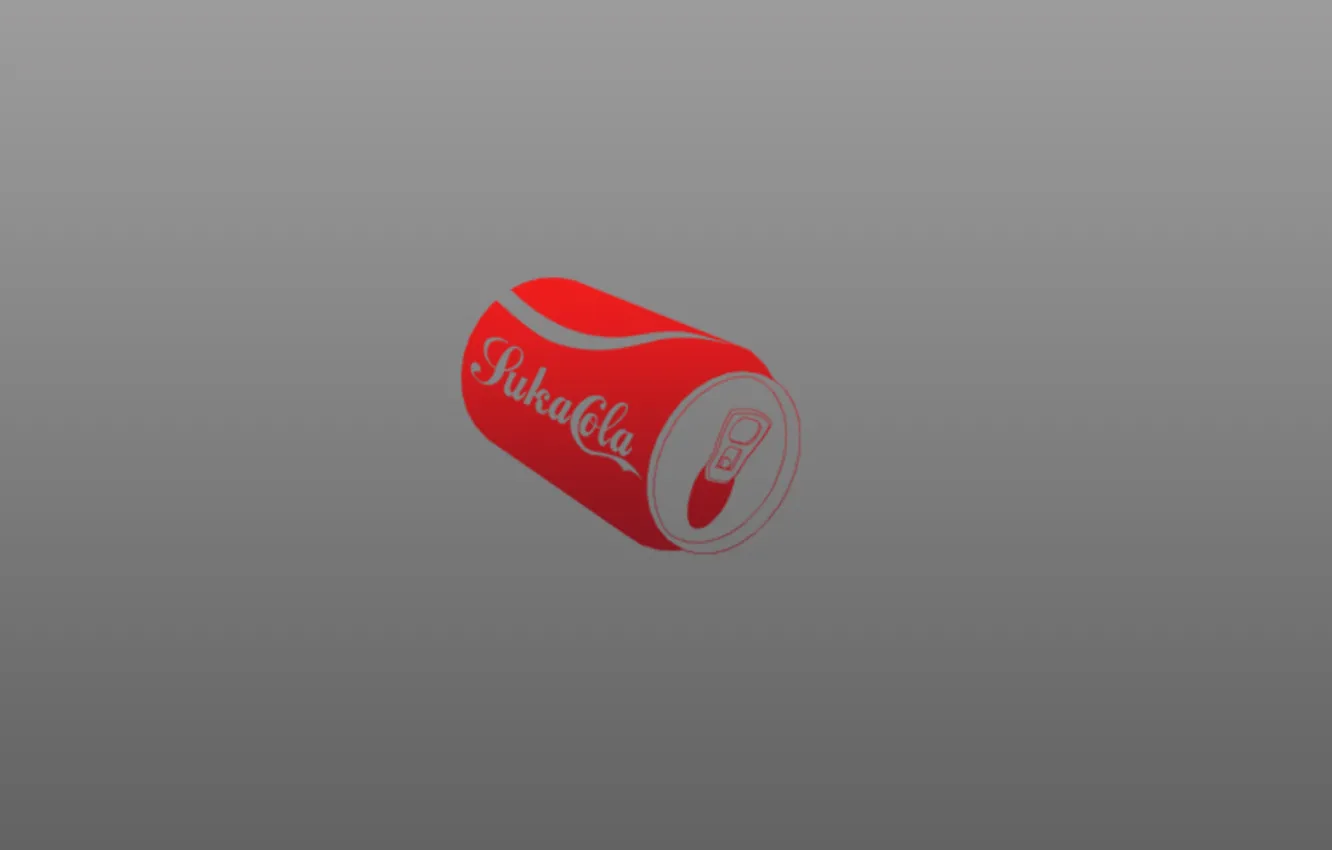 Photo wallpaper color, minimalism, Coca Cola
