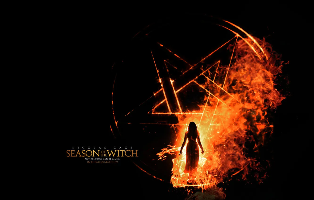 Photo wallpaper the film, Season of the witch, Season Of The Witch, Nicolas Cage, witch.