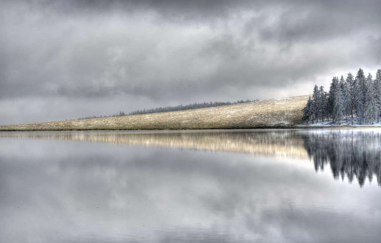 Photo wallpaper the sky, nature, river