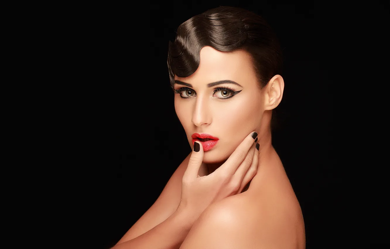 Photo wallpaper girl, hot, sexy, eyes, smile, beautiful, figure, model