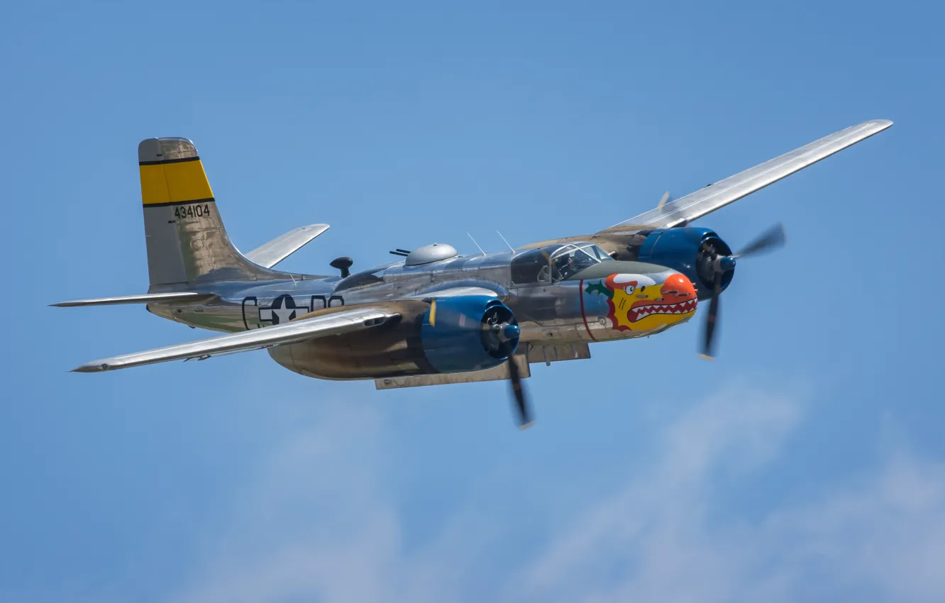 Photo wallpaper bomber, Douglas, middle, Invader, A-26