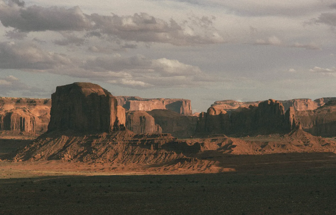 Photo wallpaper USA, landscape, nature, clouds, rocks, Mike Fox