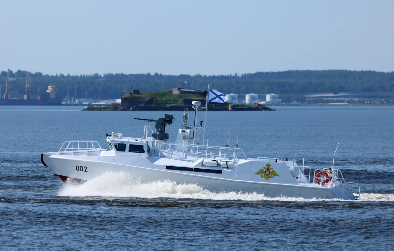 Photo wallpaper boat, Raptor, patrol