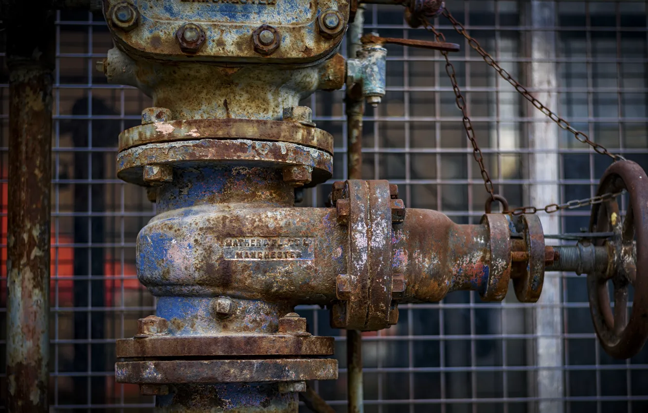 Photo wallpaper background, pipe, valves