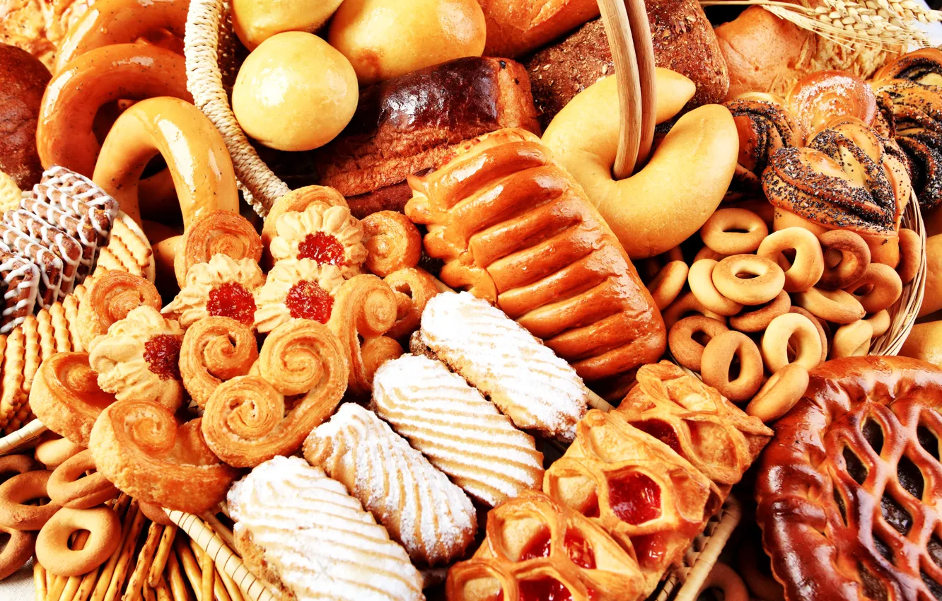 Photo wallpaper cookies, cake, muffin, cakes, drying, cakes, buns, cookies