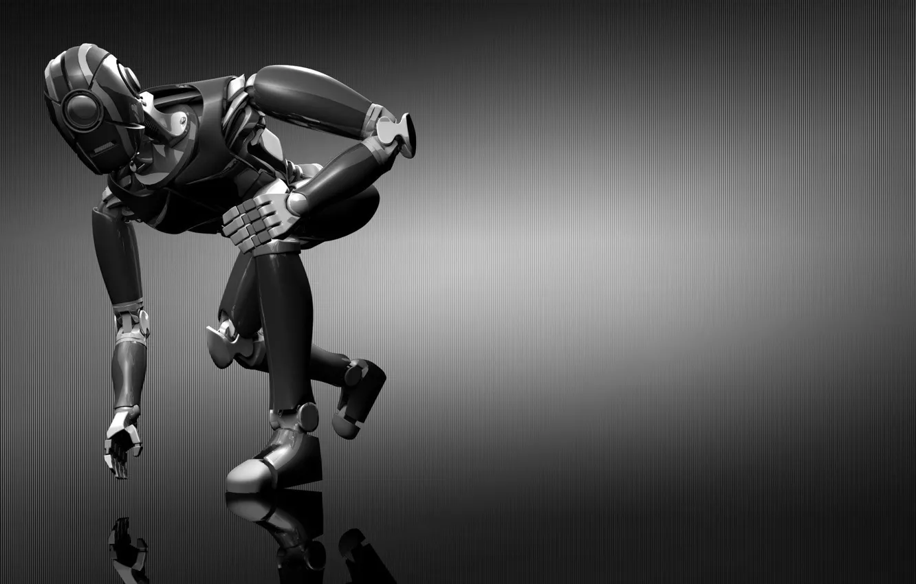 Photo wallpaper robot, technic