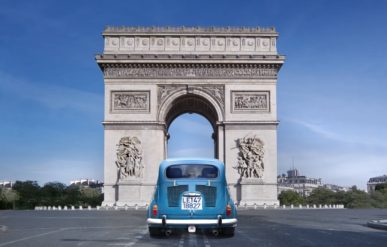Photo wallpaper Paris, monument, Paris, France, arch
