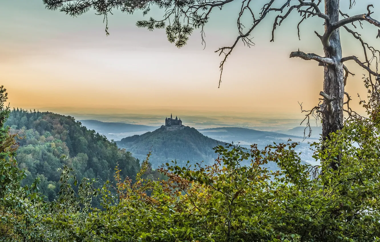 Photo wallpaper Germany, castle, Hohenzollern Castle