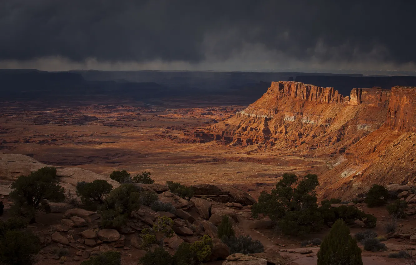 Photo wallpaper landscape, stones, rocks, canyon, Utah, America