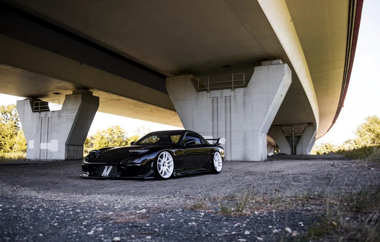 Photo wallpaper Mazda, Black, RX-7