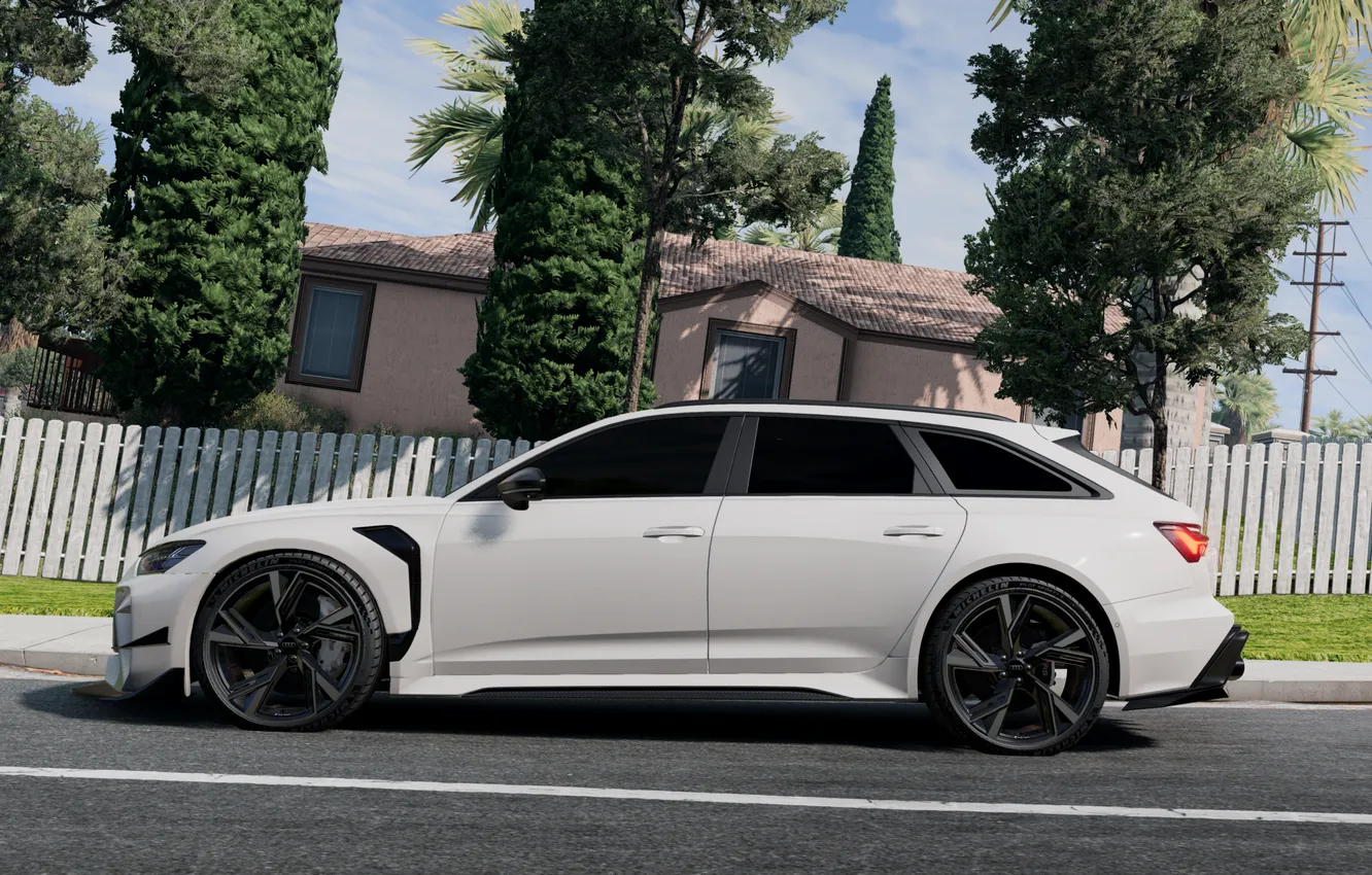 Photo wallpaper Audi, games, RS6, Beam, RS6 C8, BeamNG.drive, BeamNG