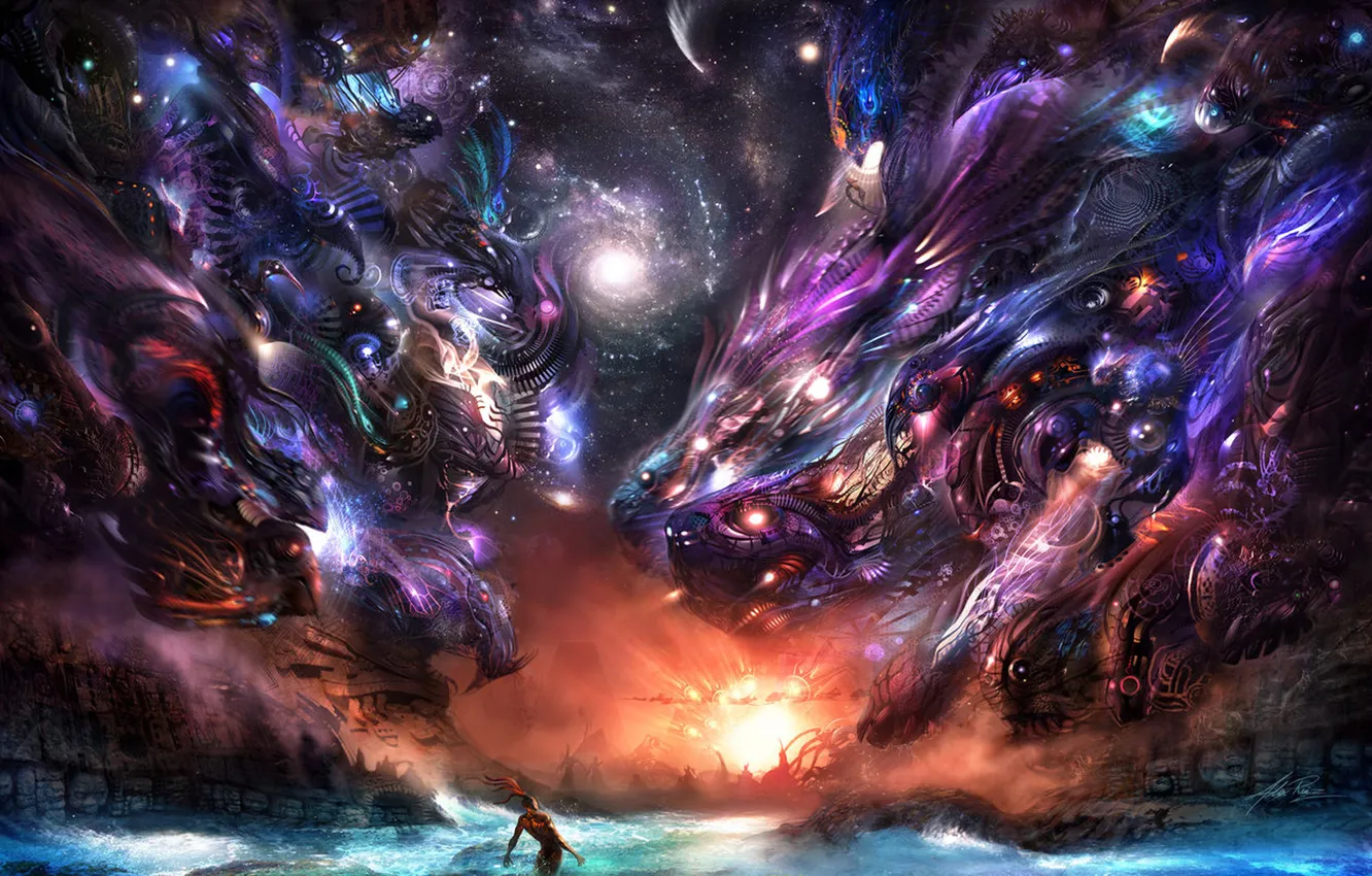 Photo wallpaper nightmare, madness, Trado ut Admiratio