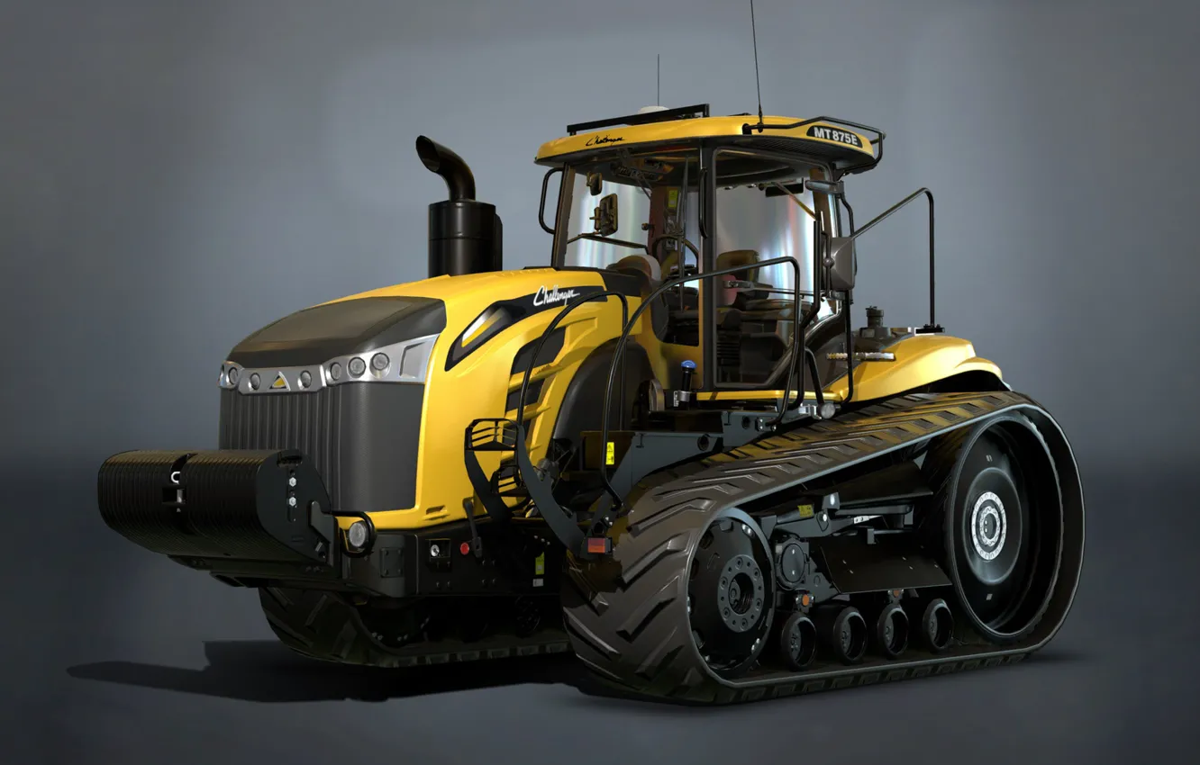 Photo wallpaper tractor, Farming Simulator 17, Challenger MT800E