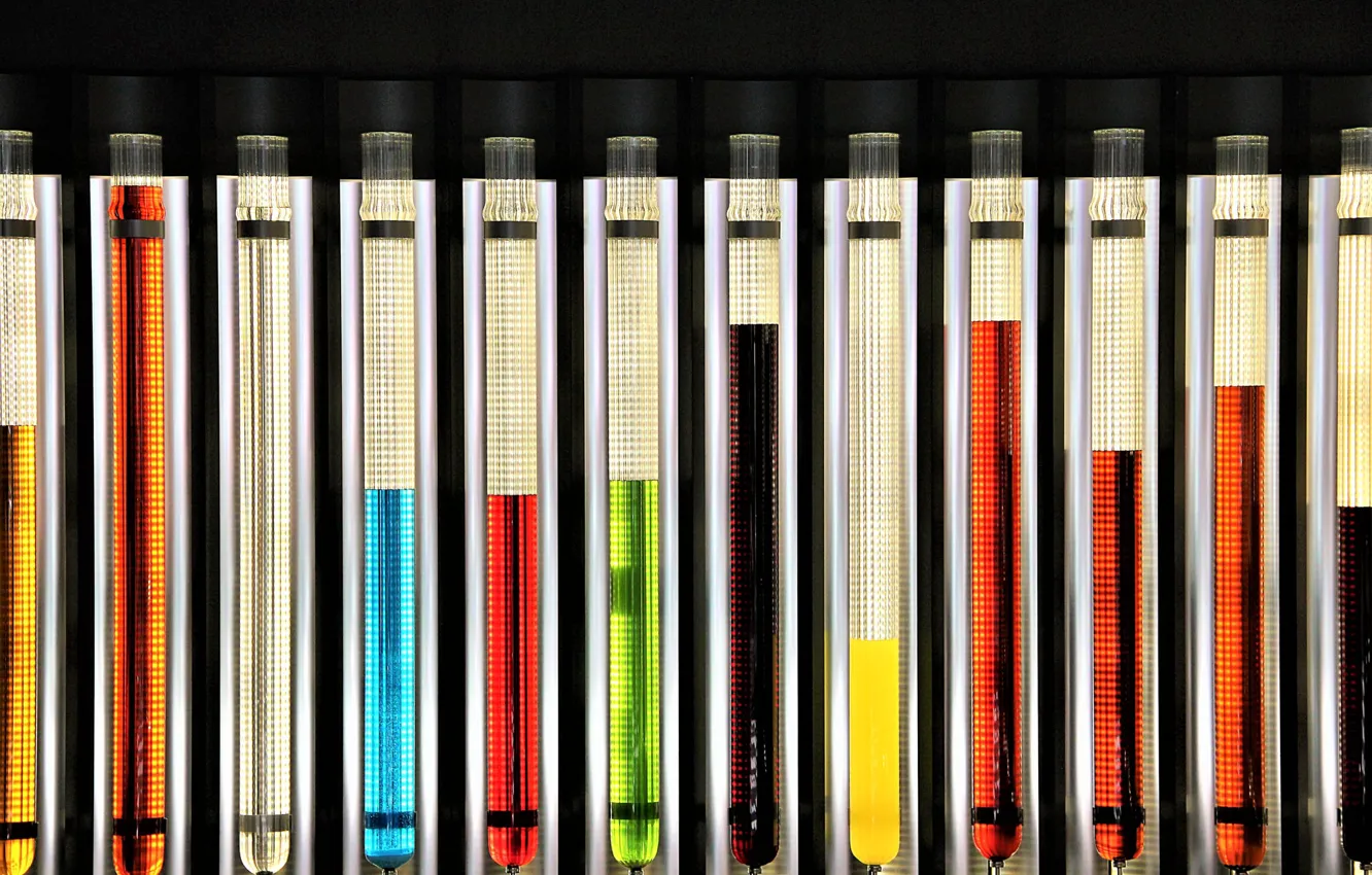 Photo wallpaper color, laboratory, tubes
