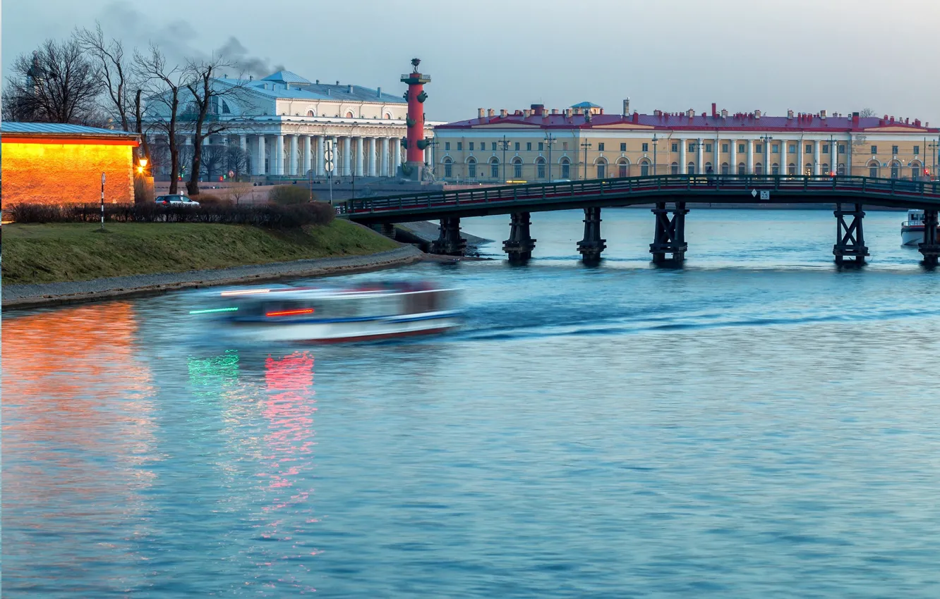 Photo wallpaper bridge, Saint Petersburg, Russia