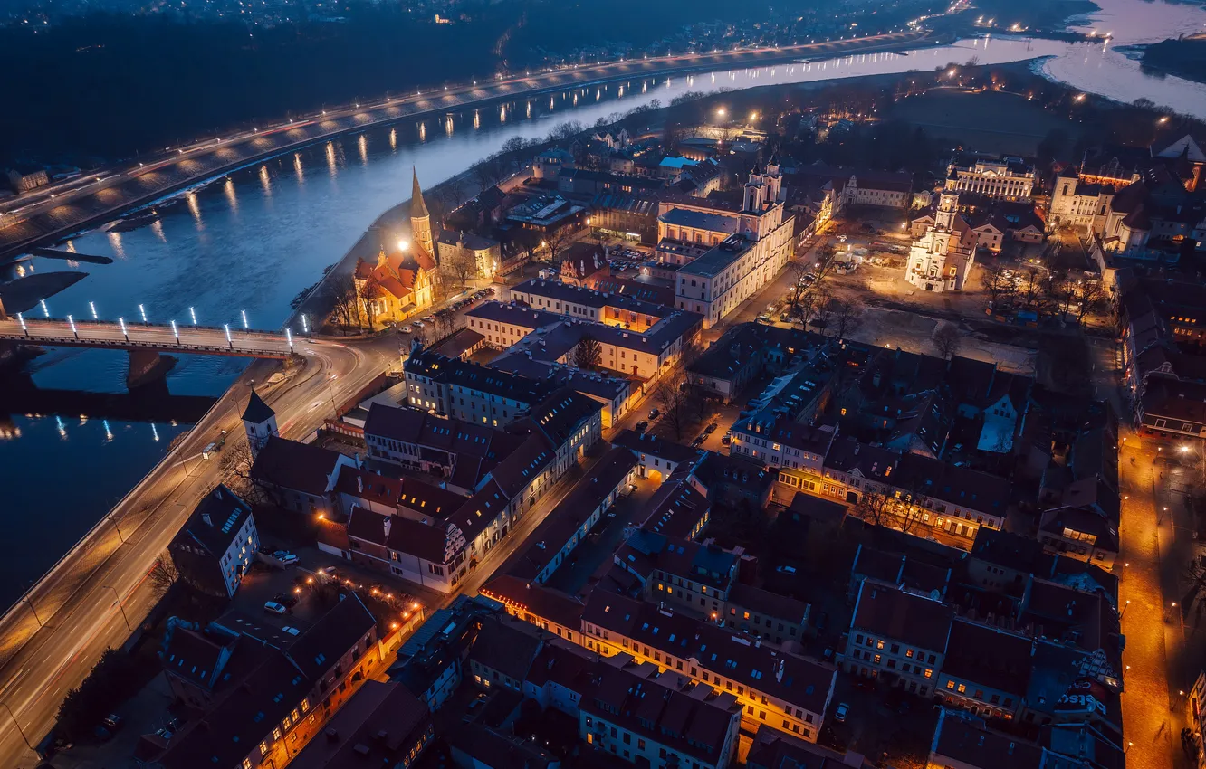 Photo wallpaper Lithuania, Kaunas, The old town