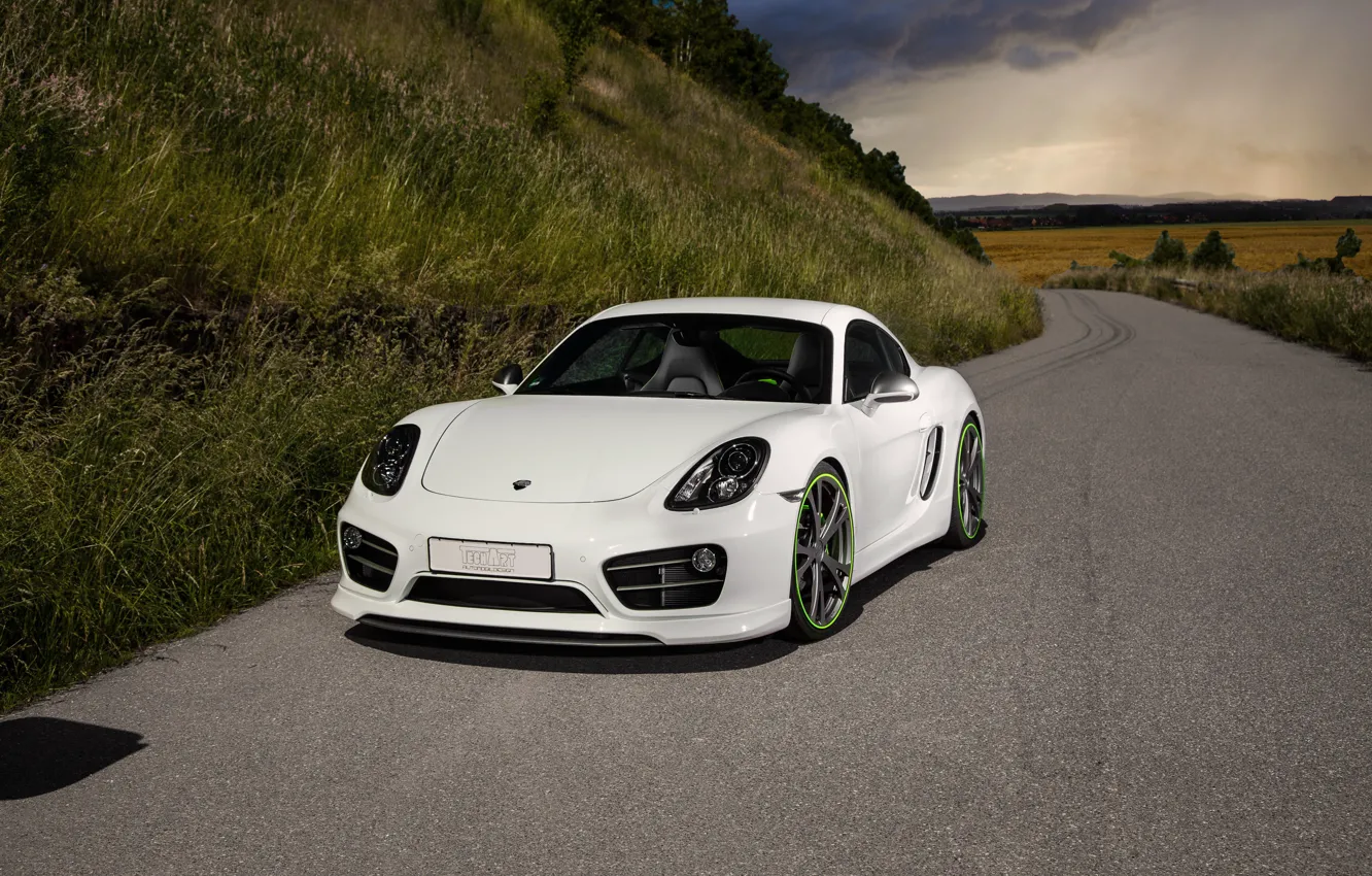 Photo wallpaper Porsche, Cayman, Porsche, TechArt, Caiman