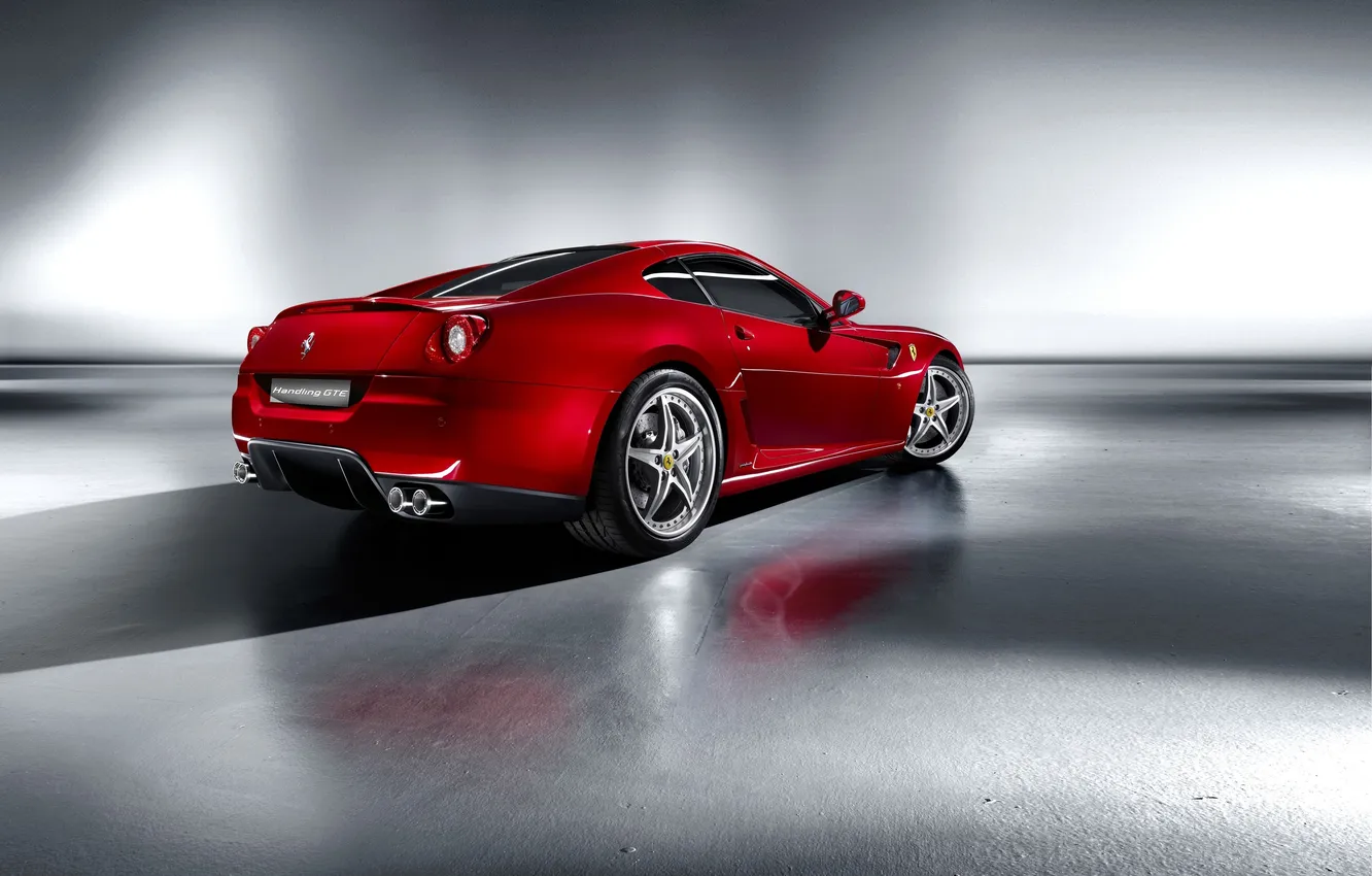 Photo wallpaper style, background, lights, Ferrari, car, luxury
