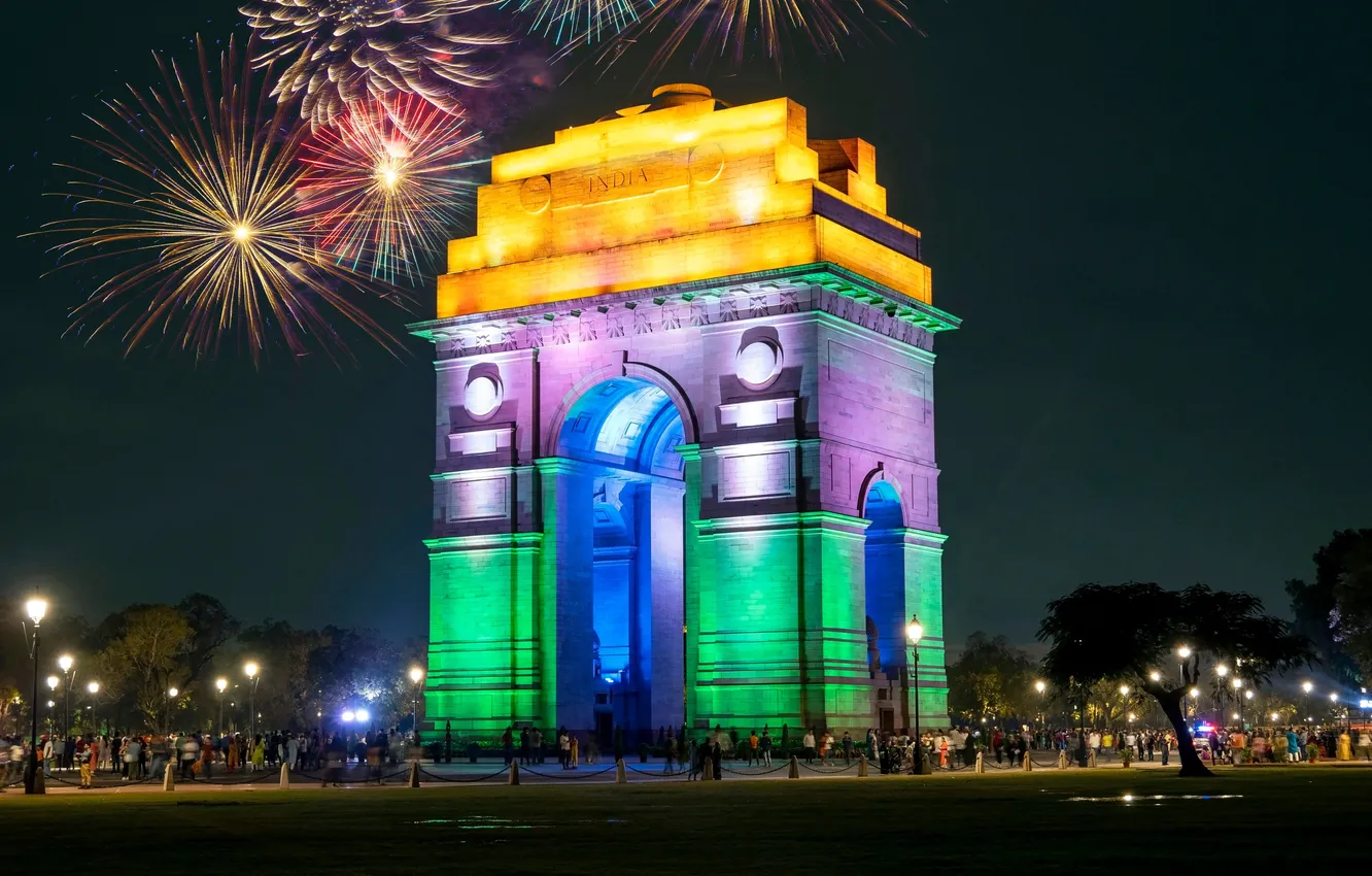 Photo wallpaper night, people, day, new, year, indian, historical, india