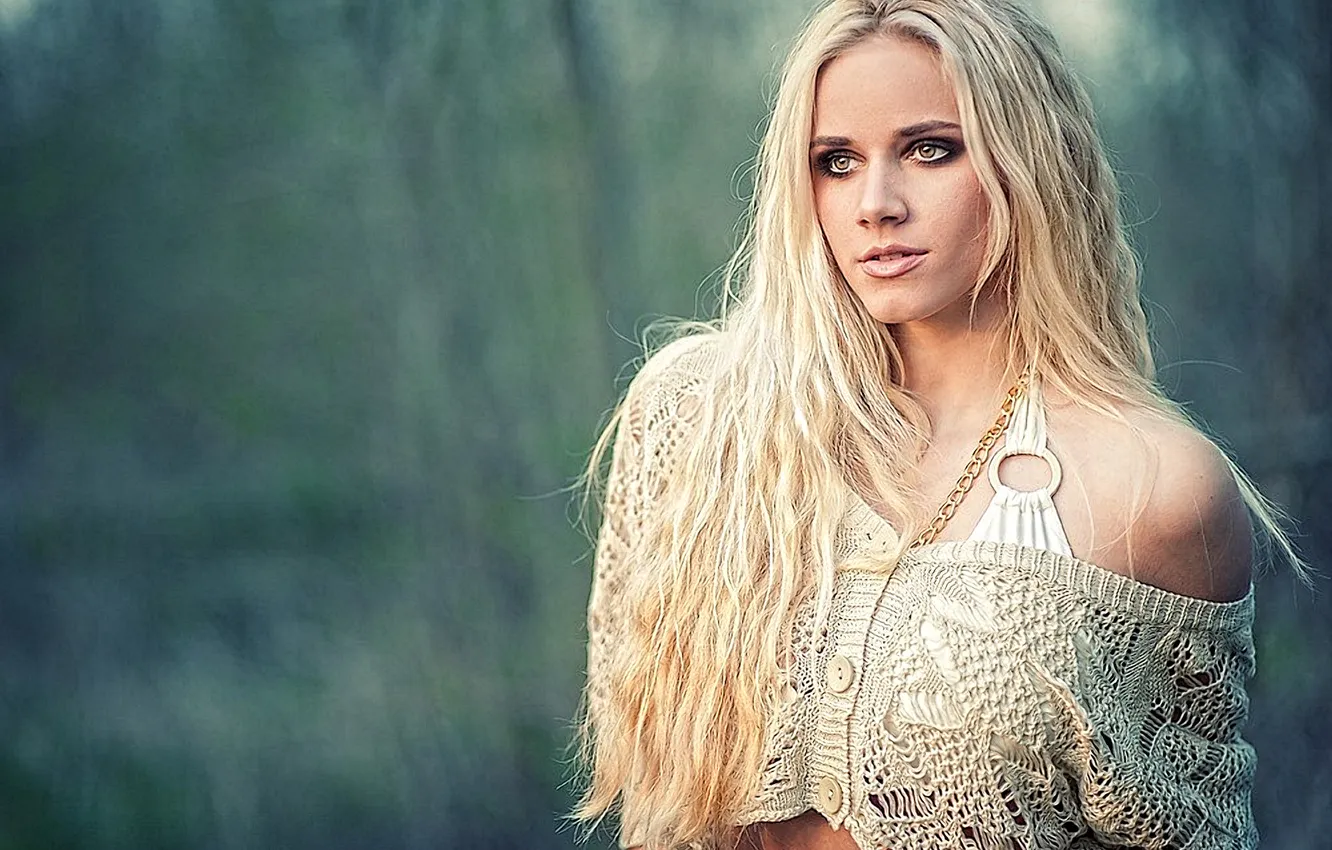 Photo wallpaper look, blonde, singer, beautiful, long hair, Eli Kersten, Eli Kersten