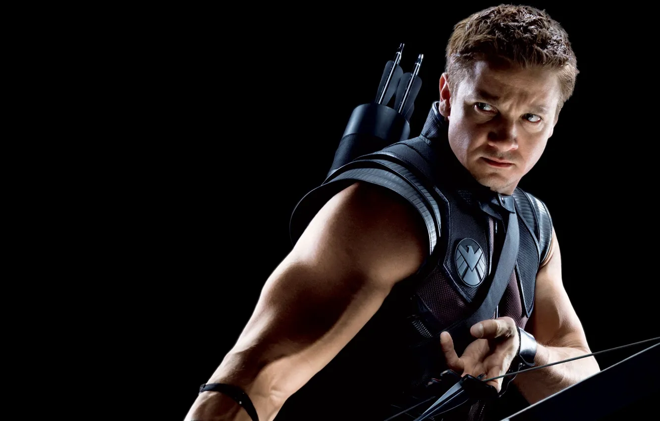 Photo wallpaper the film, Jeremy Renner, The Avengers, Hawkeye, Jeremy Renner, Sokoliny Eyes